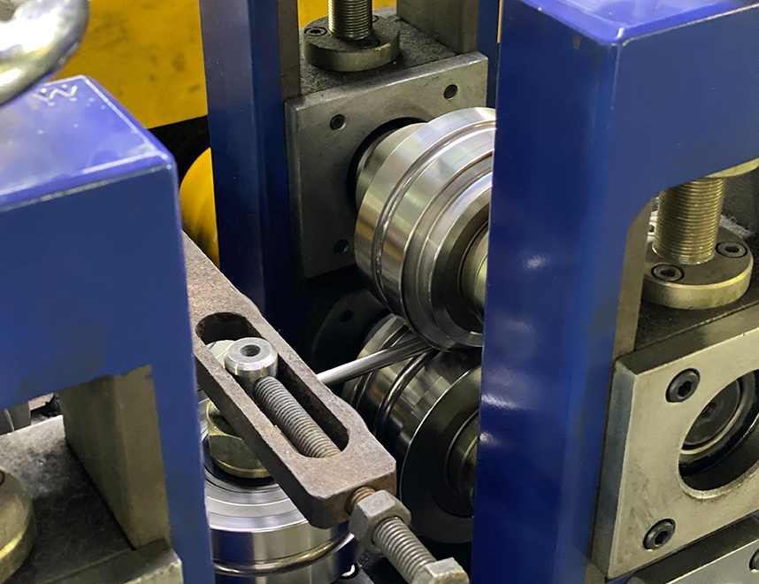 Polished stainless steel capillary tube