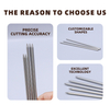 Bulk customization of laser-cut stainless steel tubes