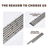 Custom-sized stainless steel precision tubes