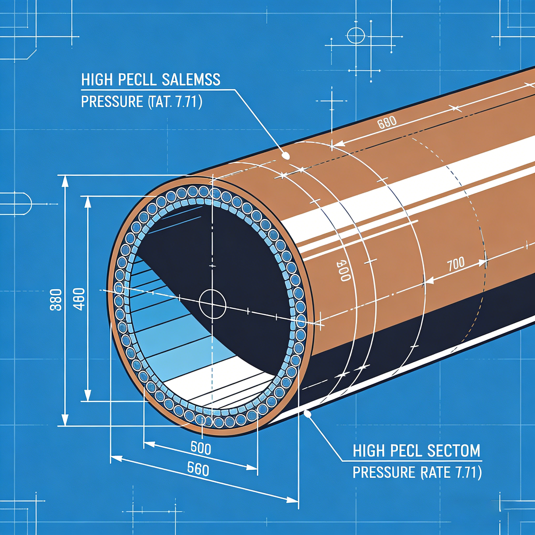 High-pressure seamless tube